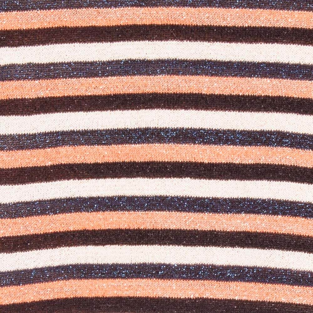 GANNI LUREX MAJICA NA ŠTRAFTE - Slika 3