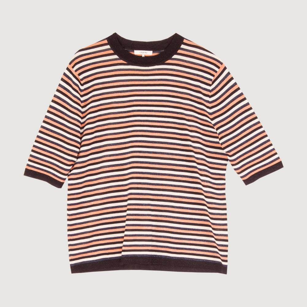 GANNI LUREX MAJICA NA ŠTRAFTE