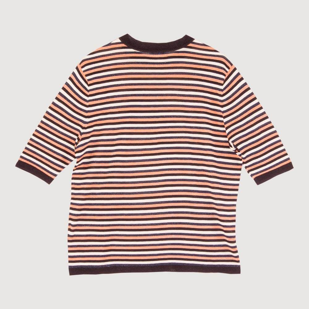 GANNI LUREX MAJICA NA ŠTRAFTE - Slika 2